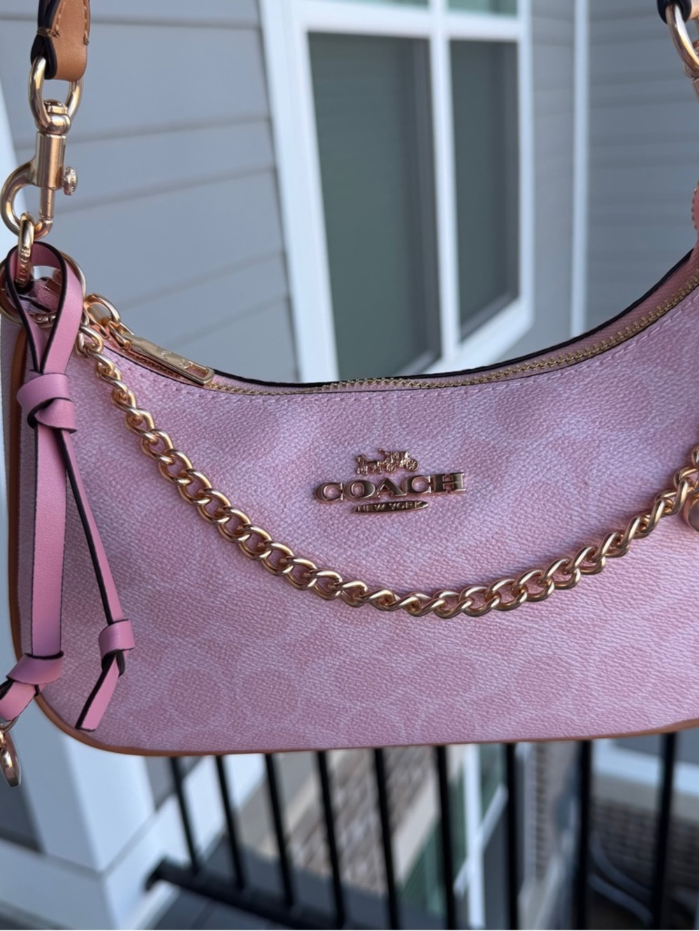 Coach Powder Pink Teri Shoulder Bag - Picture 2 of 8